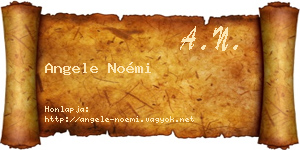 Angele Noémi névjegykártya
